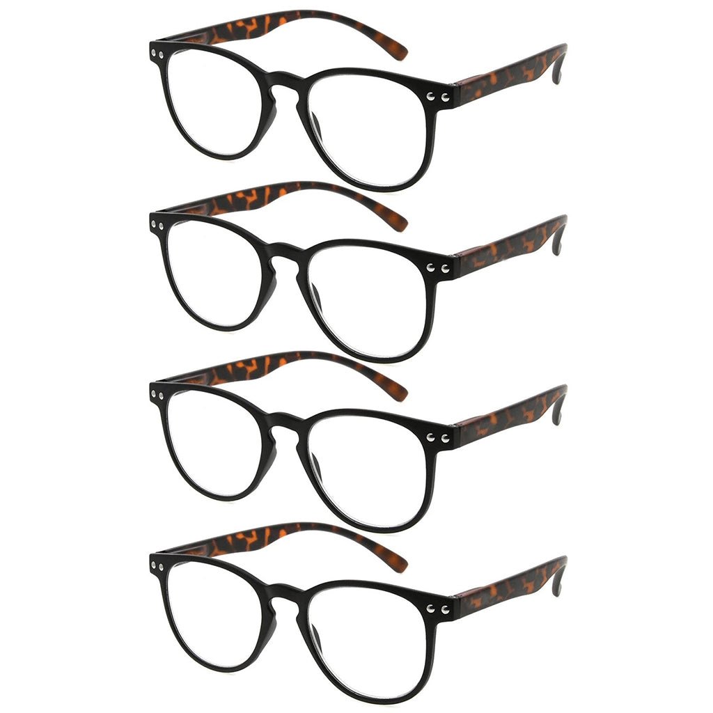 4 Pack Round Reading Glasses R060eyekeeper.com