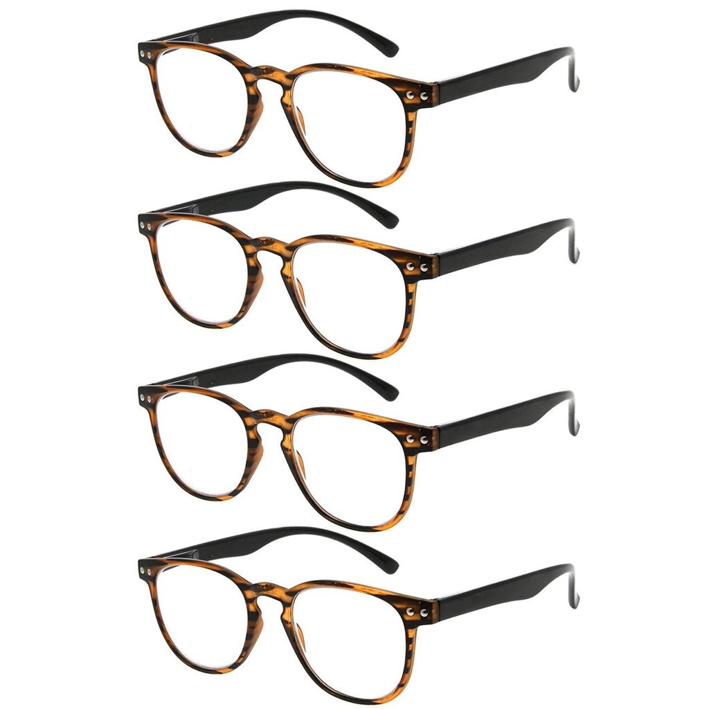 4 Pack Round Reading Glasses R060eyekeeper.com