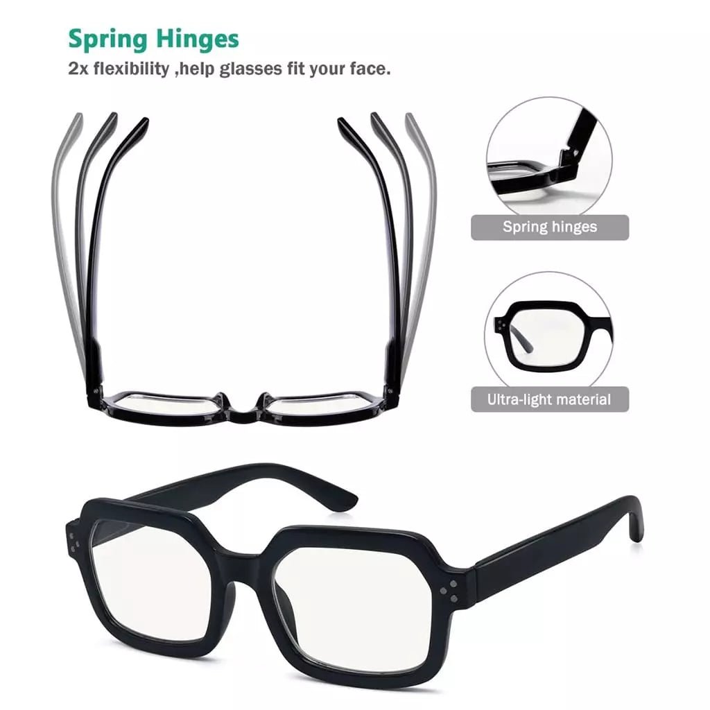 4 Pack Stylish Progressive Multifocus Reading Glasses M2130eyekeeper.com