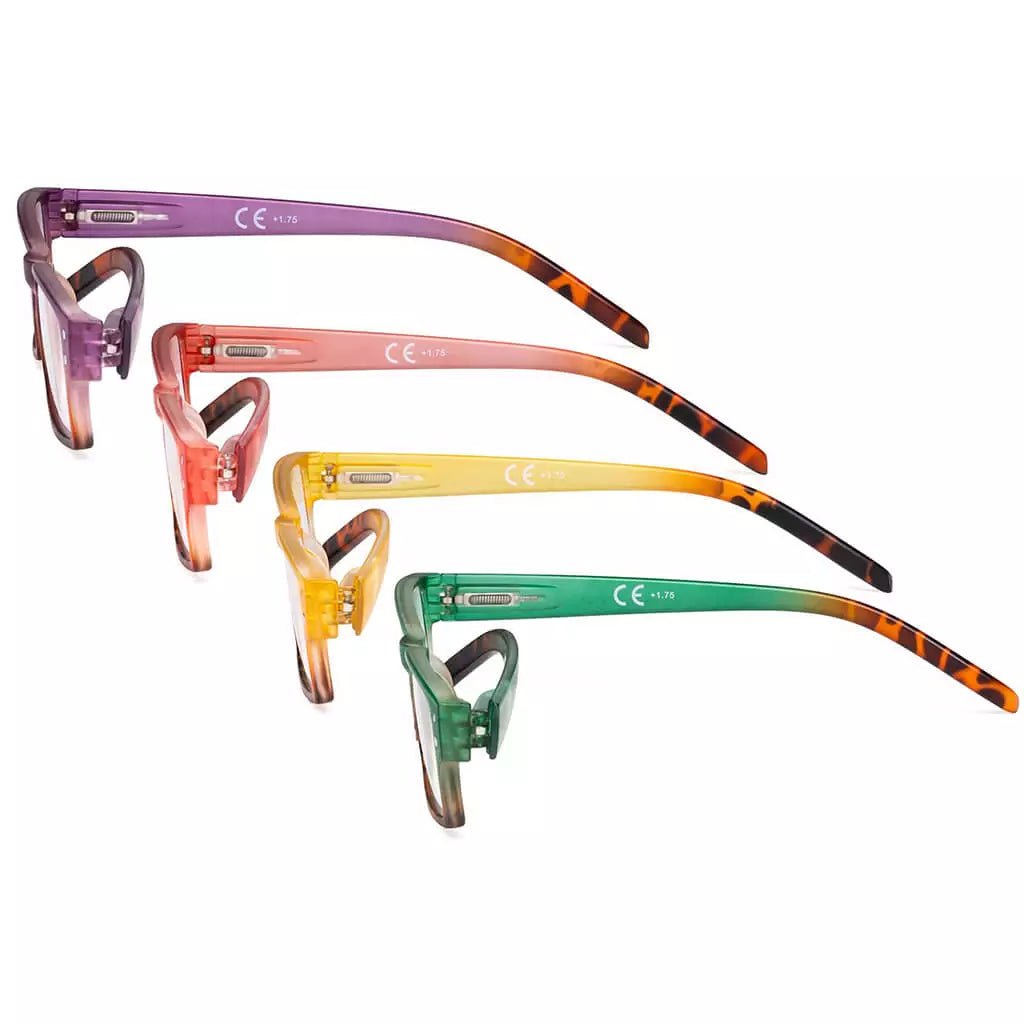 4 Pack Stylish Reading Glasses R012D - Aeyekeeper.com