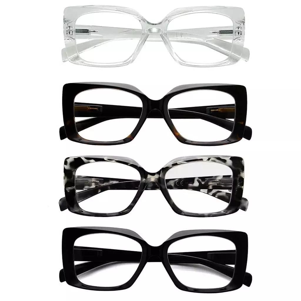 4 Pack Thicker Frame Reading Glasses R2010eyekeeper.com