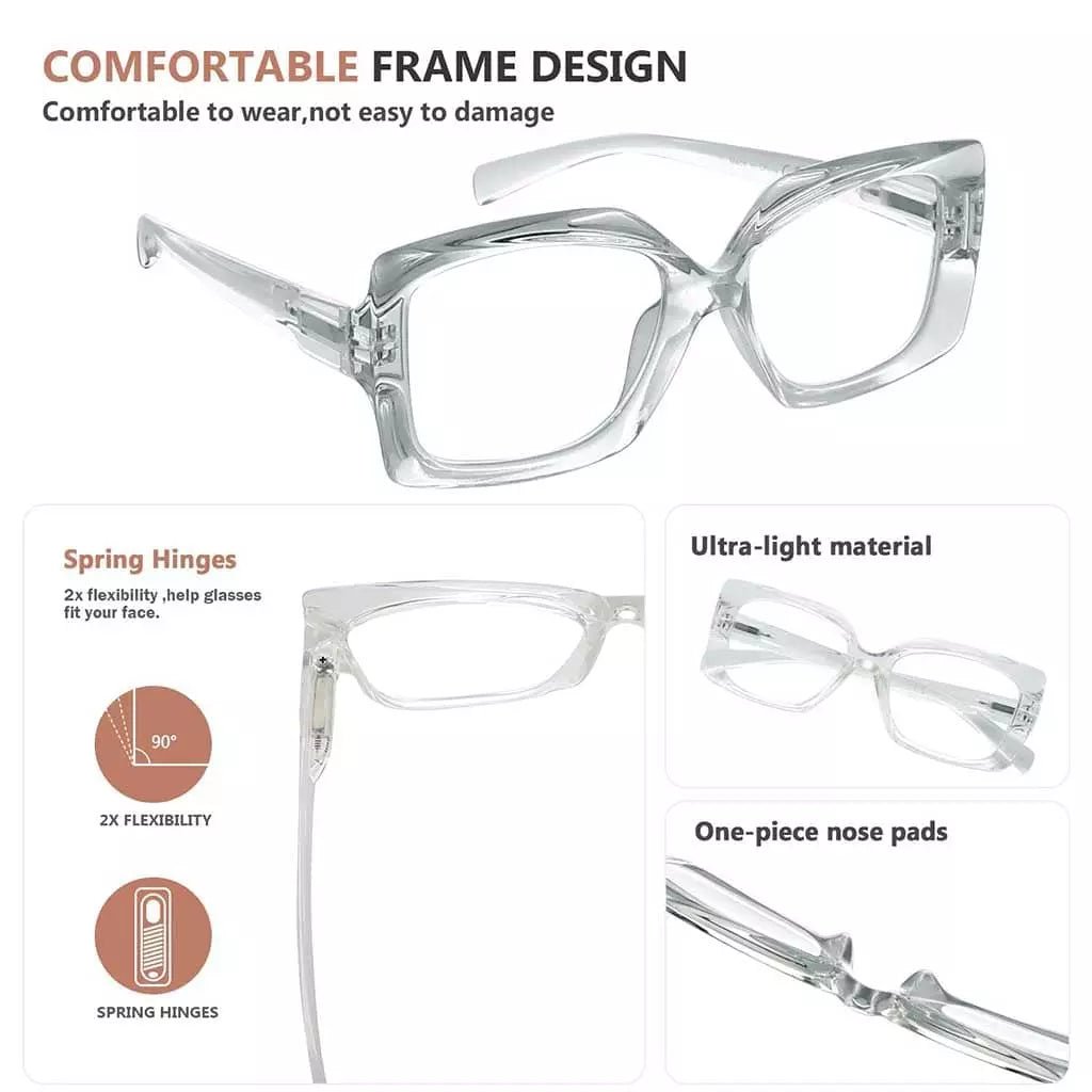 4 Pack Thicker Frame Reading Glasses R2010eyekeeper.com