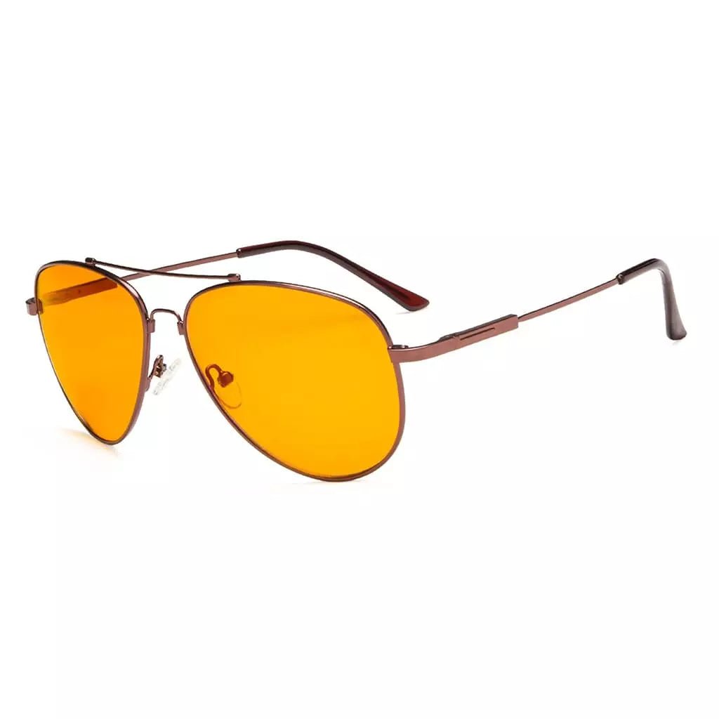 Pilot Style Blue Light Blocking Eyeglasses DS1804eyekeeper.com