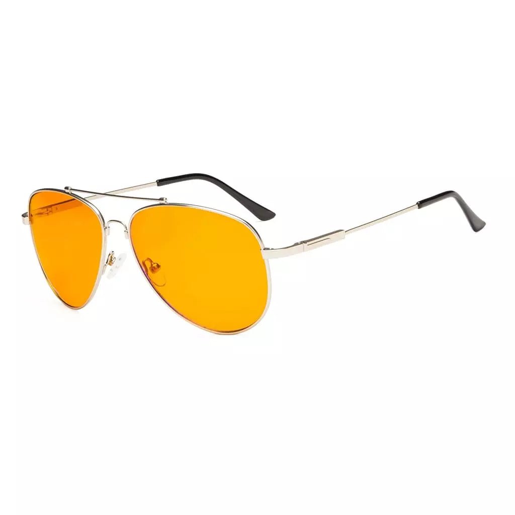 Pilot Style Blue Light Blocking Eyeglasses DS1804eyekeeper.com