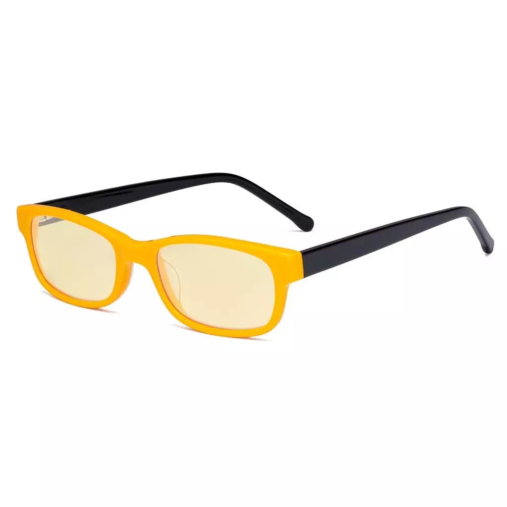 Pink Blue Light Glasses Chic Narrow for Kids K02 - BB60eyekeeper.com