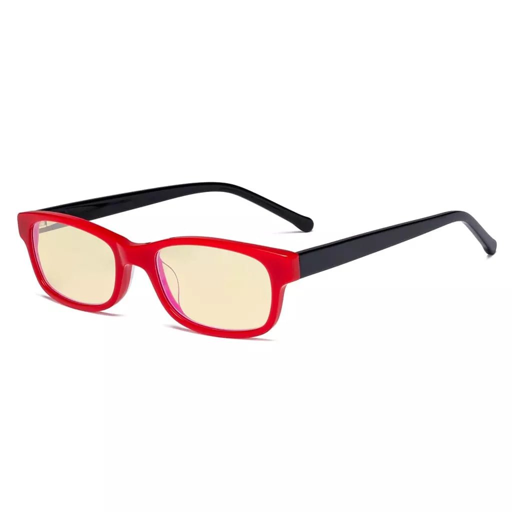 Pink Blue Light Glasses Chic Narrow for Kids K02 - BB60eyekeeper.com