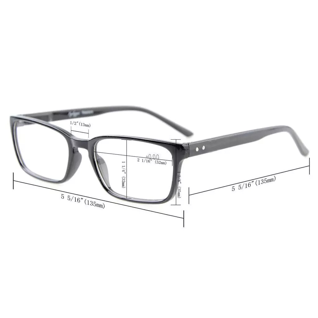 Rectangle Blue Light Filter Reading Glasses 1 - CG898eyekeeper.com