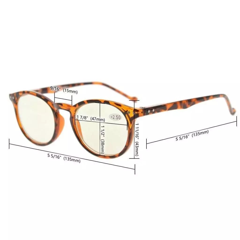 Stylish Chic Oval Blue Light Computer Reading Glasses 1 - CG071eyekeeper.com