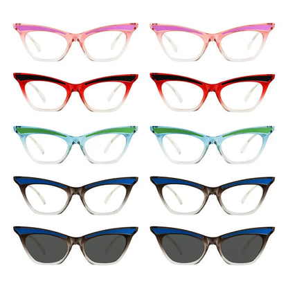 10 Pack Cat Eye Reading Glasses Cute Readers R2132eyekeeper.com