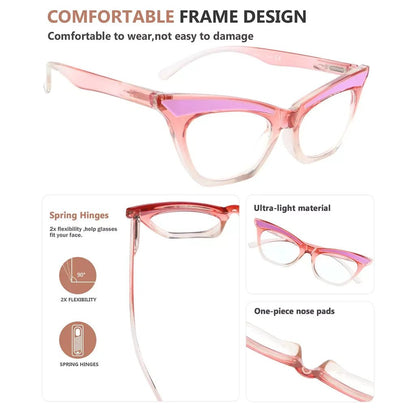 10 Pack Cat Eye Reading Glasses Cute Readers R2132eyekeeper.com