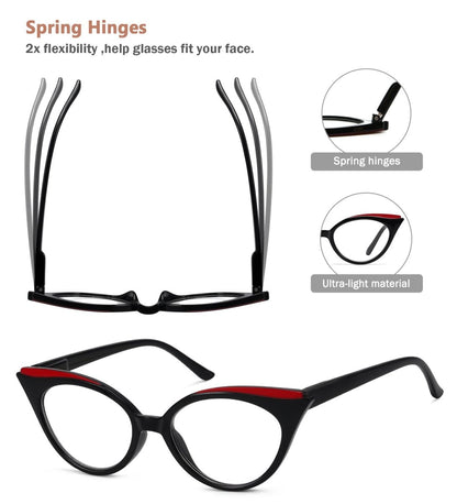 10 Pack Cat - eye Reading Glasses R2125eyekeeper.com