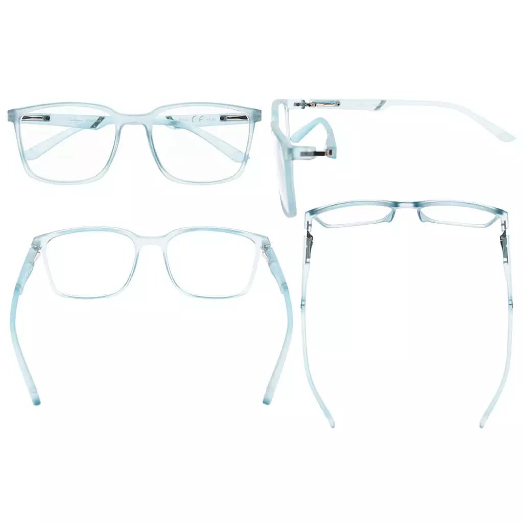 10 Pack Chic Rectangle Reading Glasses Stylish Readers R151eyekeeper.com