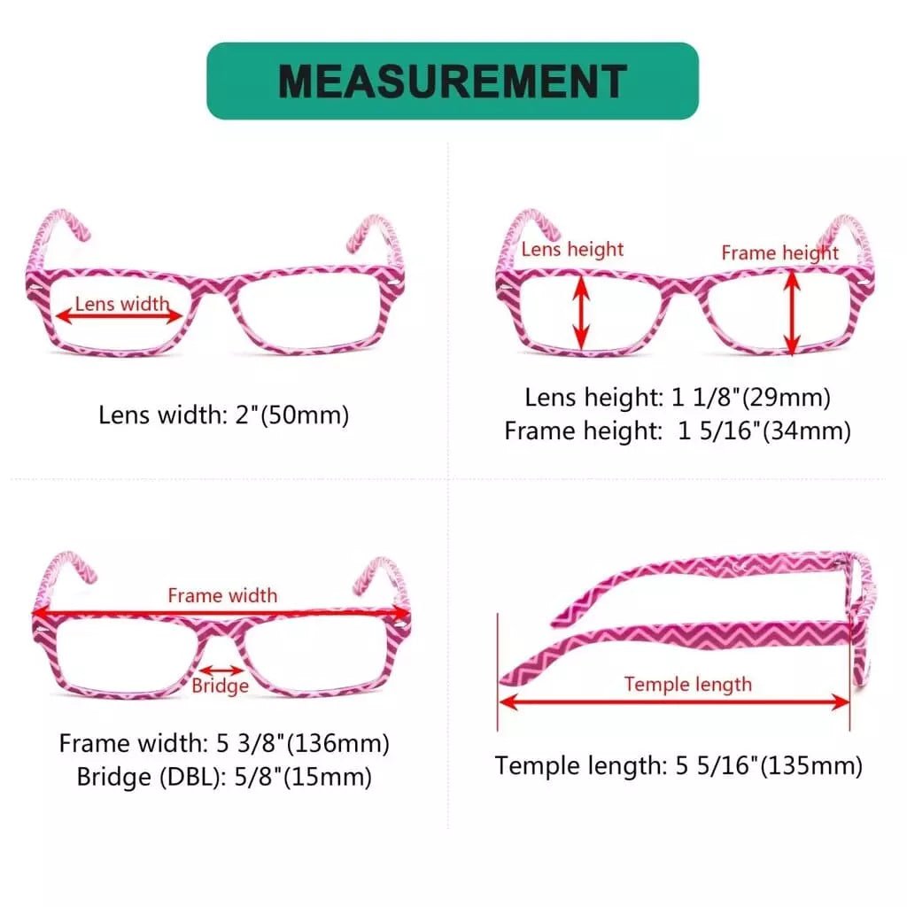 10 Pack Patterned Reading Glasses Colorful Stylish Readers R066eyekeeper.com