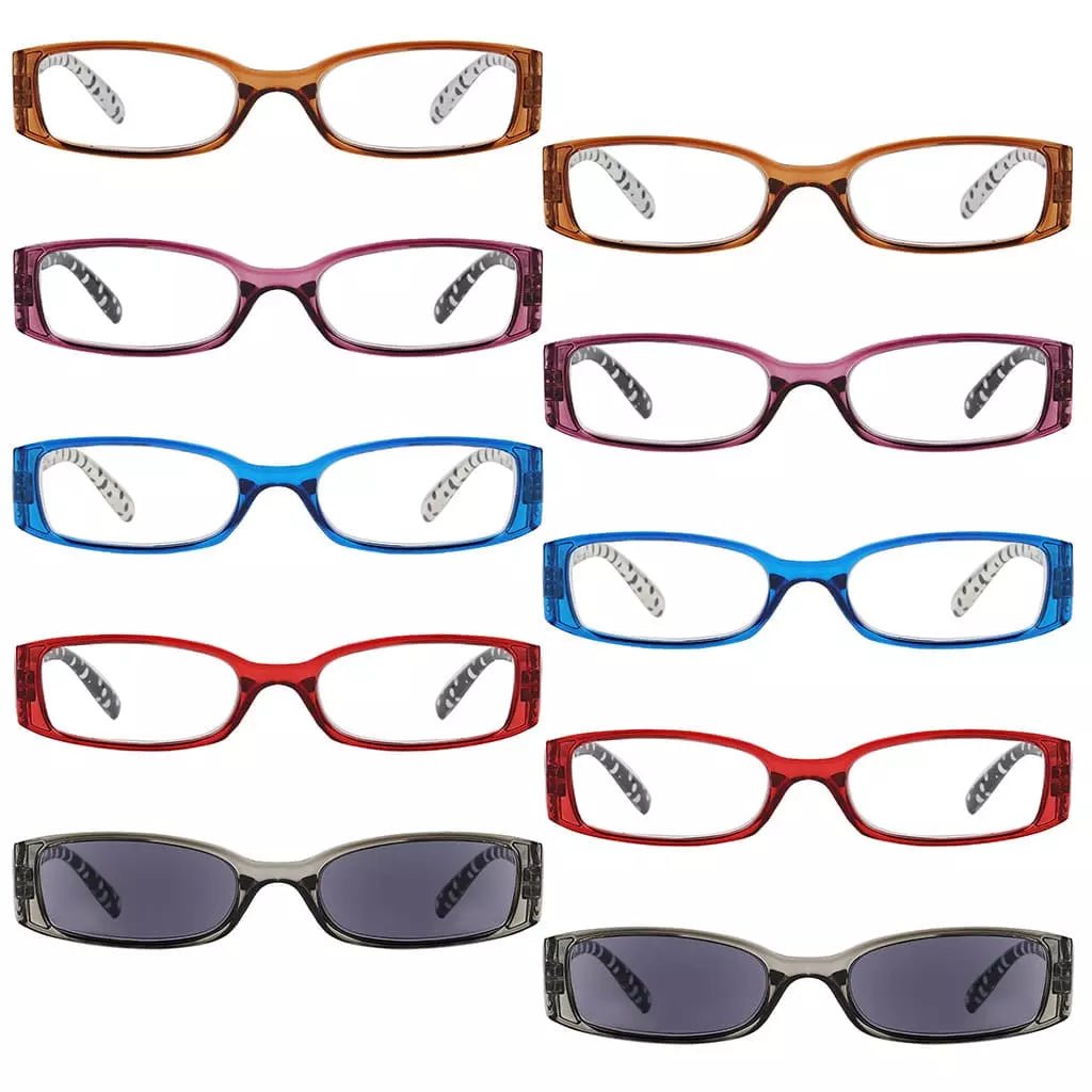 10 Pack Polka Dots Pattern Design Reading Glasses R040Peyekeeper.com