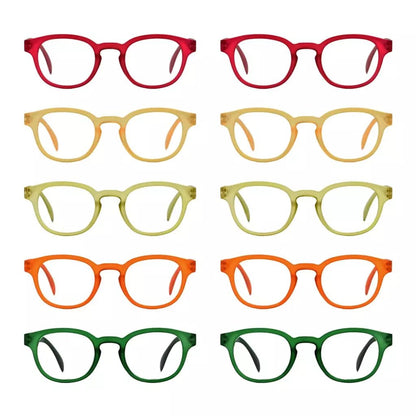 10 Packs Oval Reading Glasses Cute Readers R124eyekeeper.com