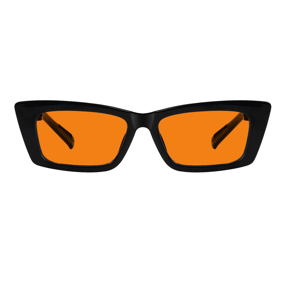 100% Blue Blocking Orange Lens Cat - eye Glasses Metalless R2501 - B98eyekeeper.com