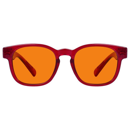 100% Blue Blocking Orange Lens Square Metalless Glasses NR144 - B98eyekeeper.com