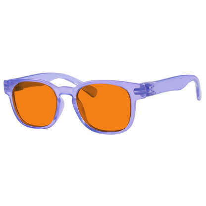 100% Blue Blocking Orange Lens Square Metalless Glasses NR144 - B98eyekeeper.com