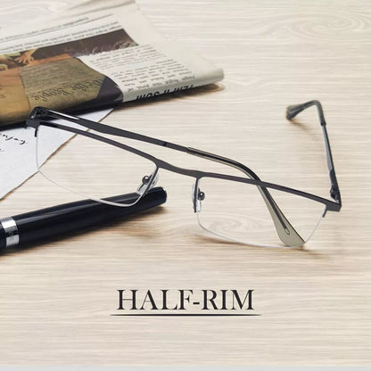 3 Pack Half - rim Metal Frame Reading Glasses R1614eyekeeper.com