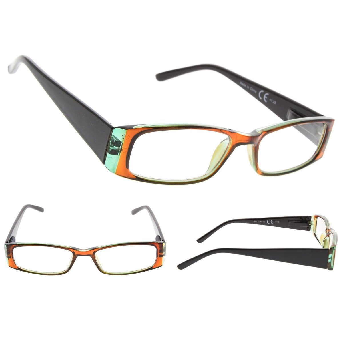 3 Pack Stylish Reading Glasses Comfort Spring Hinges Readers 3PKR006eyekeeper.com