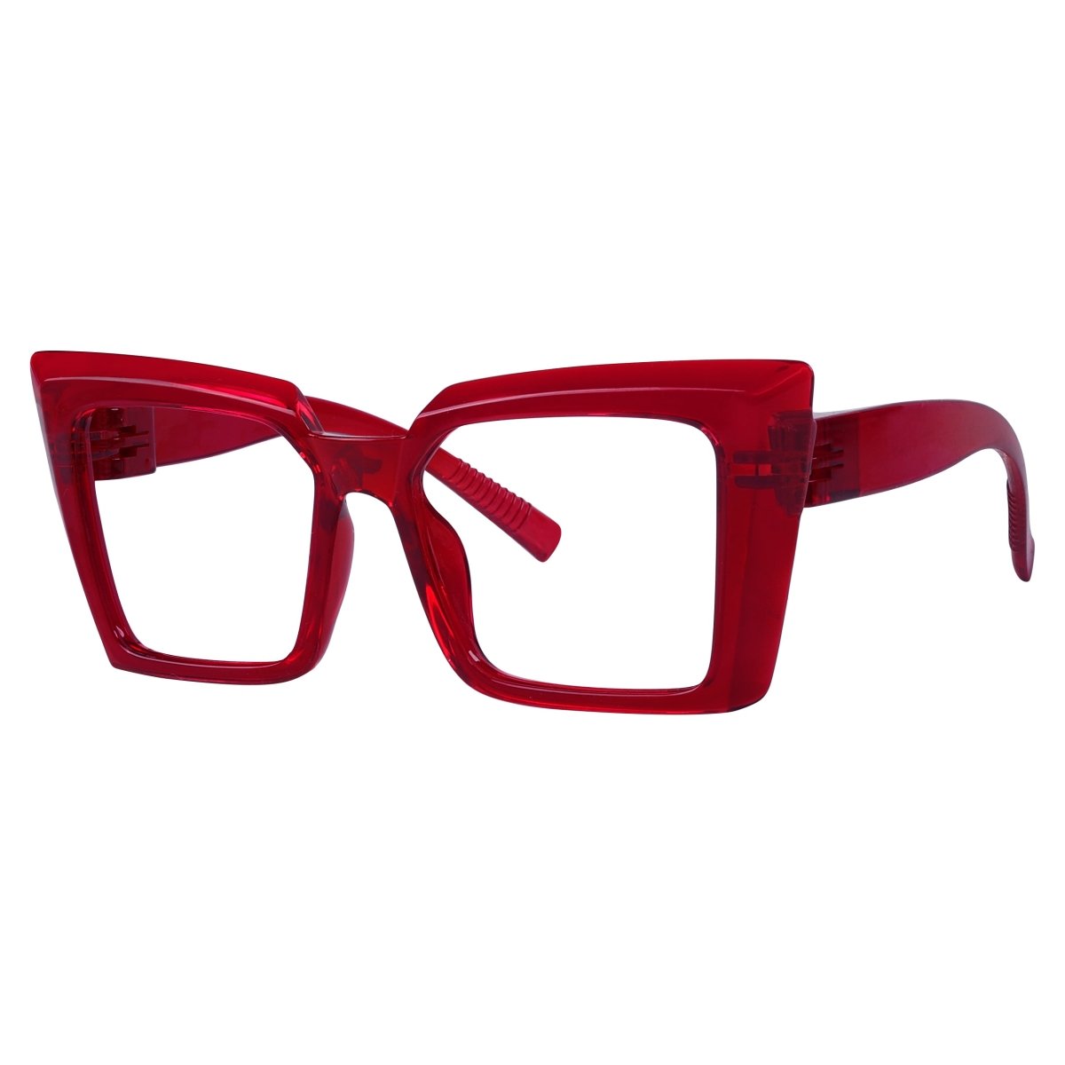 30% Blue Light Blocking Oversized Metalless Screwless Cat - eye Eyeglasses NR2141 - B15eyekeeper.com