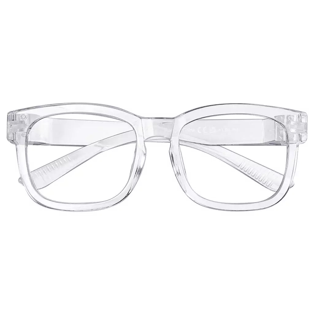 30% Blue Light Blocking Square Metalless Screwless Eyeglasses R033 - B15eyekeeper.com