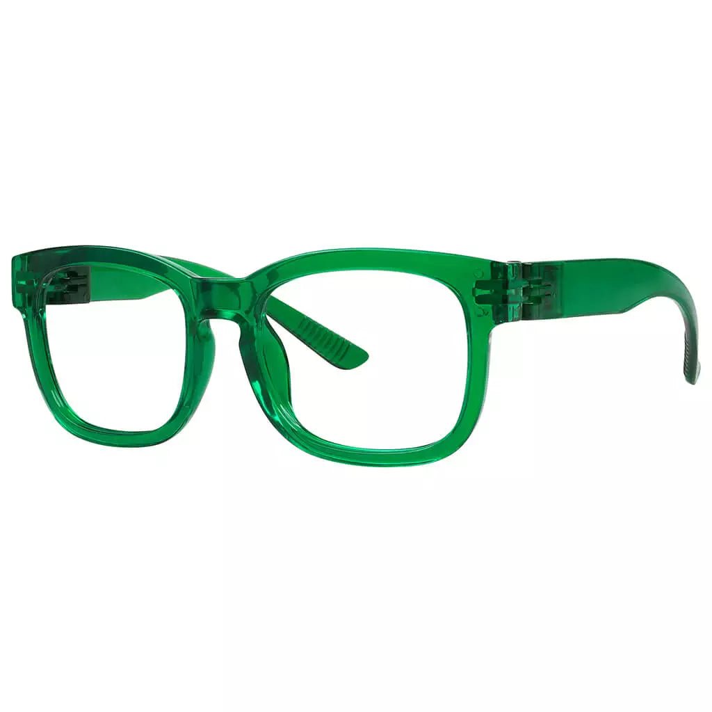 30% Blue Light Blocking Square Metalless Screwless Eyeglasses R033 - B15eyekeeper.com