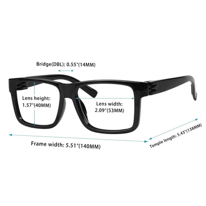 30% Blue Light Blocking Vintage Metalless Eyeglasses NR2142 - B15eyekeeper.com