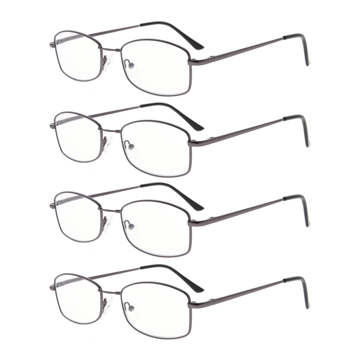 4 Pack Bendable Memory Metal Bridge Reading Glasses R1712eyekeeper.com