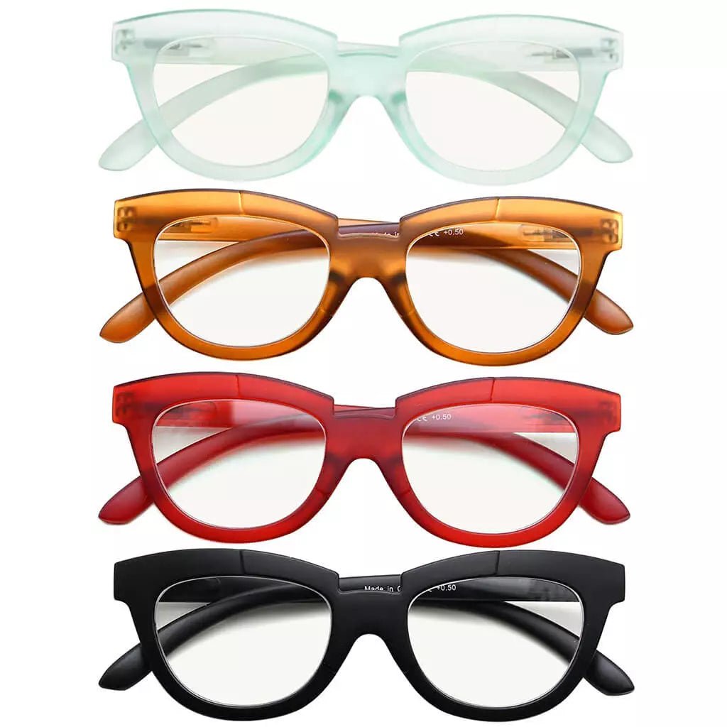 4 Pack Cat - eye Multifocus Reading Glasses M2102eyekeeper.com