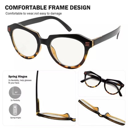 4 Pack Cat - eye Multifocus Reading Glasses M2110eyekeeper.com