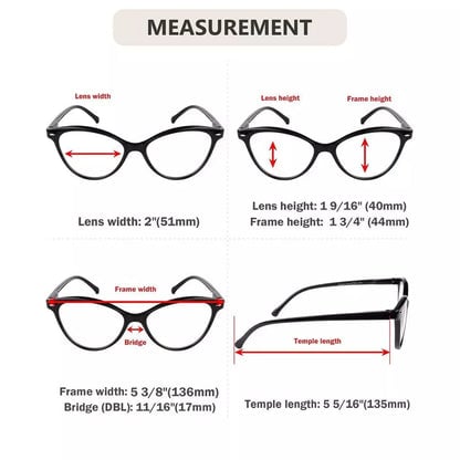 4 Pack Cat - eye Progressive Multifocus Readers MTR9112eyekeeper.com