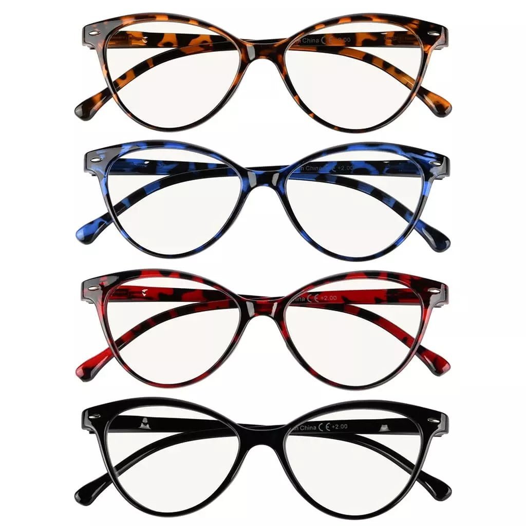 4 Pack Cat - eye Progressive Multifocus Readers MTR9112eyekeeper.com