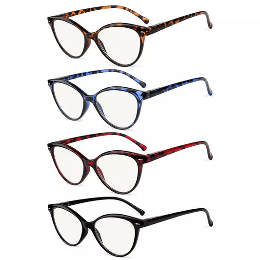 4 Pack Cat - eye Progressive Multifocus Readers MTR9112eyekeeper.com