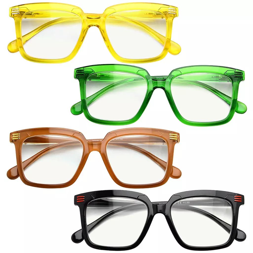 4 Pack Chic Progressive Multifocus Reading Glasses M2108eyekeeper.com