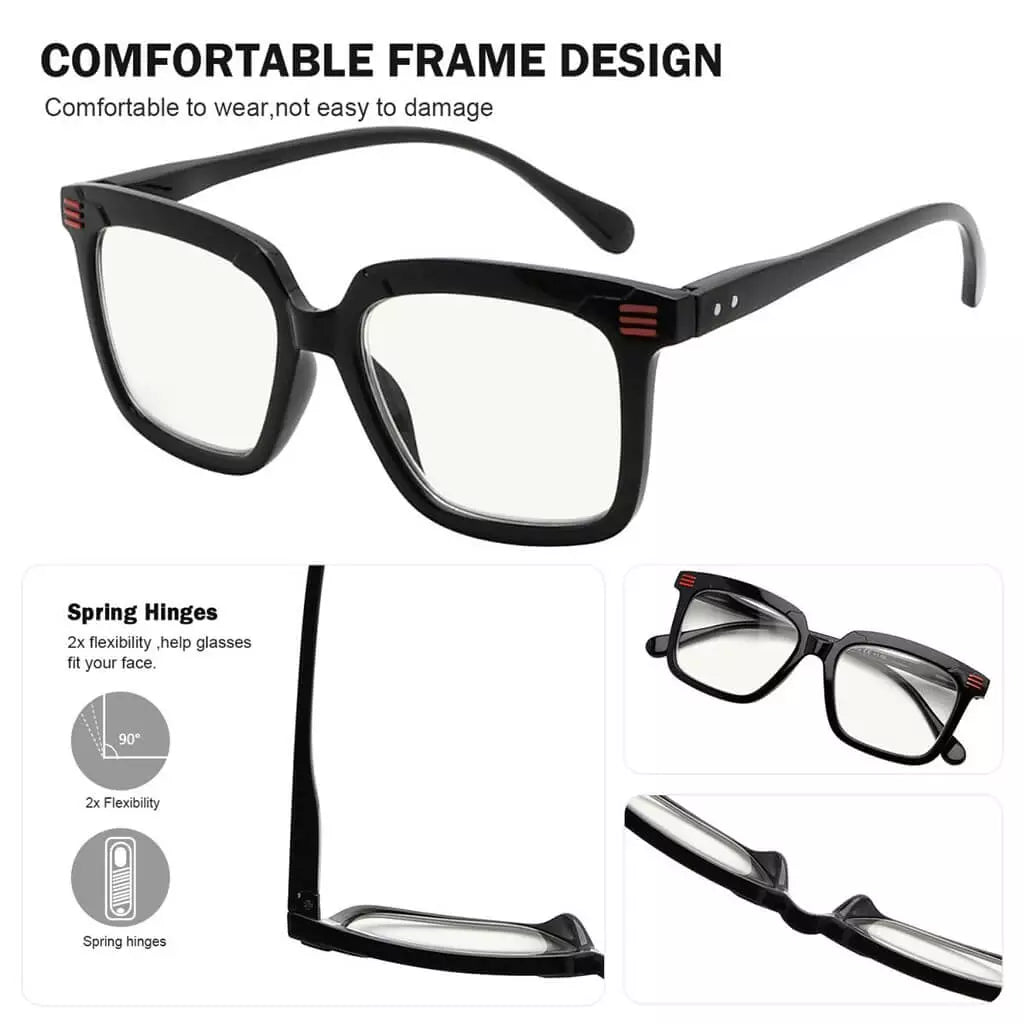4 Pack Chic Progressive Multifocus Reading Glasses M2108eyekeeper.com