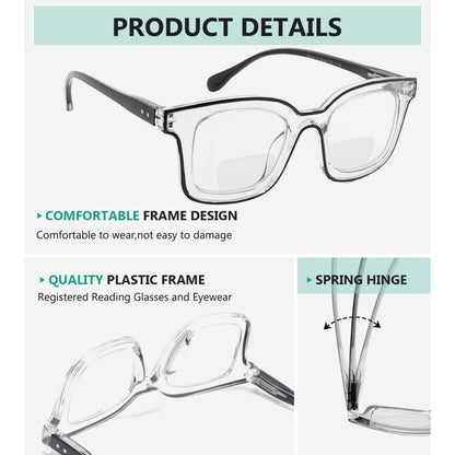 4 Pack Double Color Frame Bifocal Reading Glasses BR2105eyekeeper.com