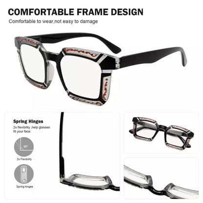 4 Pack Floral Pattern Design Multifocus Readers M2106eyekeeper.com