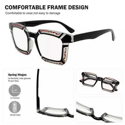 4 Pack Floral Pattern Design Multifocus Readers M2106eyekeeper.com