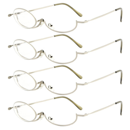 4 Pack Ladies Makeup Readers Magnifying Flip Down R1607eyekeeper.com