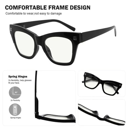 4 Pack Leopard Print Stylish Multifocus Reading Glasses M2111eyekeeper.com