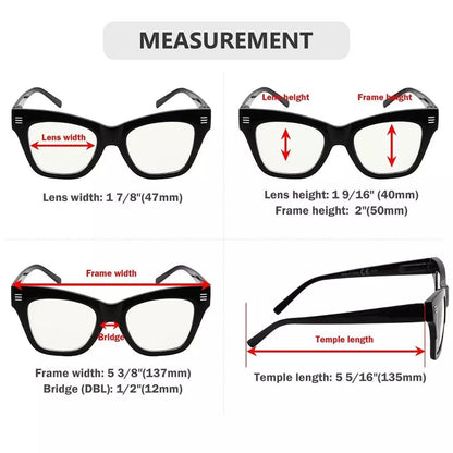 4 Pack Leopard Print Stylish Multifocus Reading Glasses M2111eyekeeper.com