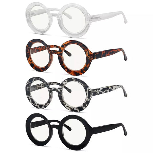4 Pack Round Thicker Frame Progressive Multifocus Readers MTR9109eyekeeper.com