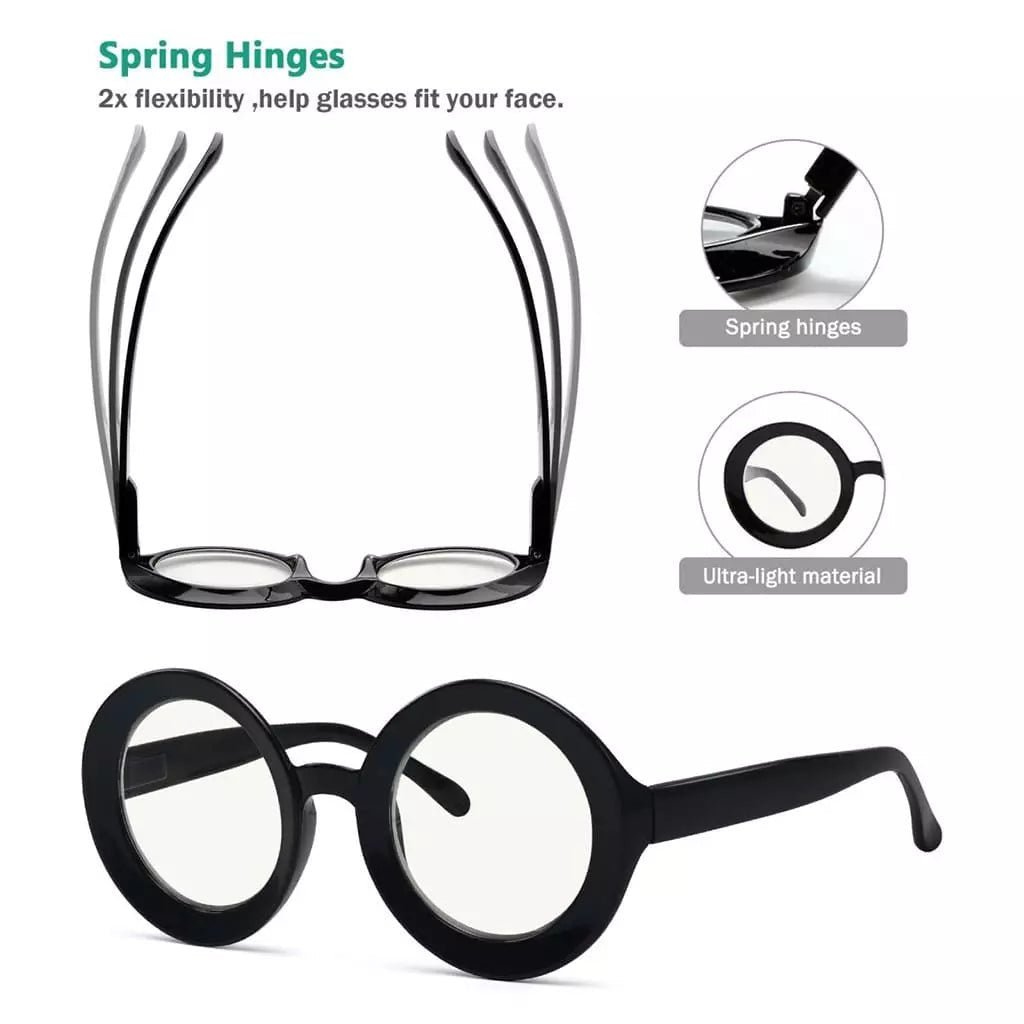 4 Pack Round Thicker Frame Progressive Multifocus Readers MTR9109eyekeeper.com
