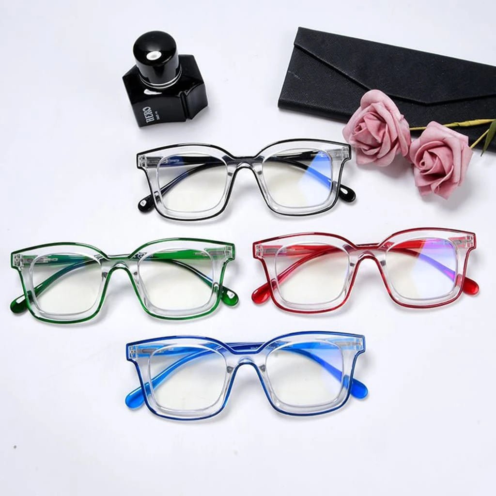 4 Pack Square Progressive Multifocus Reading Glasses M2105eyekeeper.com