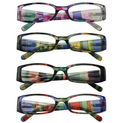 4 Pack Stripe Pattern Stylish Reading Glasses R040Seyekeeper.com