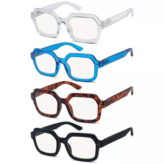 4 Pack Stylish Progressive Multifocus Reading Glasses M2130eyekeeper.com