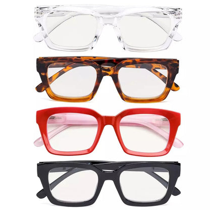 4 Pack Thicker Frame Progressive Multifocus Readers M9106eyekeeper.com