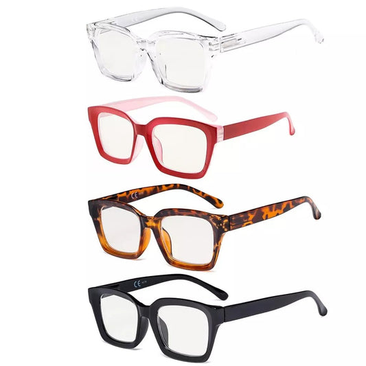4 Pack Thicker Frame Progressive Multifocus Readers M9106eyekeeper.com
