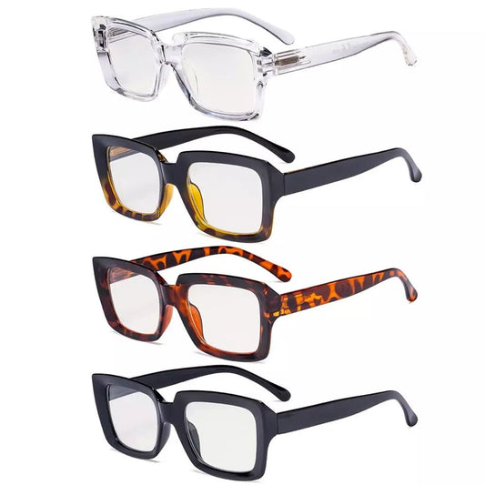 4 Pack Thicker Frame Progressive Multifocus Reading Glasses M9107eyekeeper.com